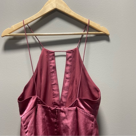 Finders Pink Satin Kahlo Playsuit Romper NWT - Picture 7 of 11